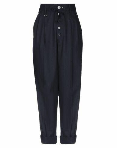 High Woman Pants Midnight blue Wool, Cotton, Nylon, Elastane Cover