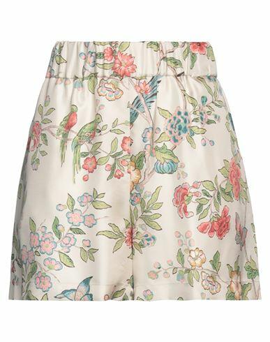 Red Valentino Woman Shorts & Bermuda Shorts Beige Silk Cover