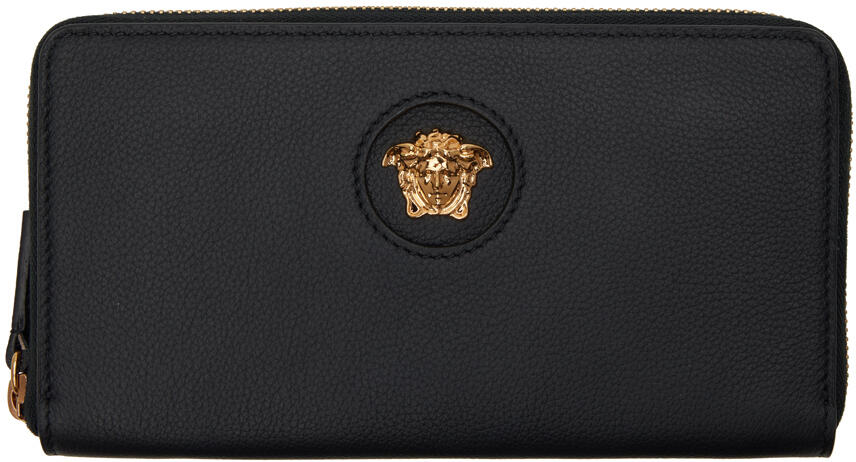 Versace Black 'La Medusa' Wallet Cover