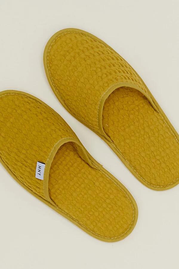 Hawkins New York Simple Waffle Slippers in Mustard Cover