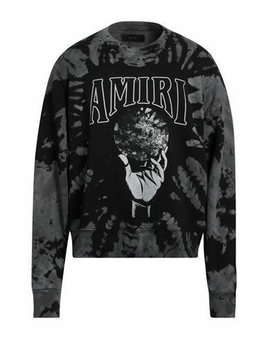 Amiri Man Sweatshirt Black Cotton Cover