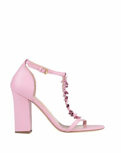 Boutique Moschino Woman Sandals Pink Soft Leather Cover