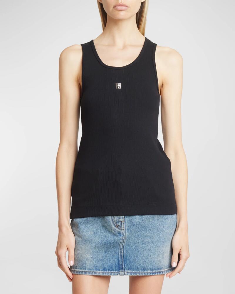 Givenchy Ribbed Tank Top with Logo Detail Cover