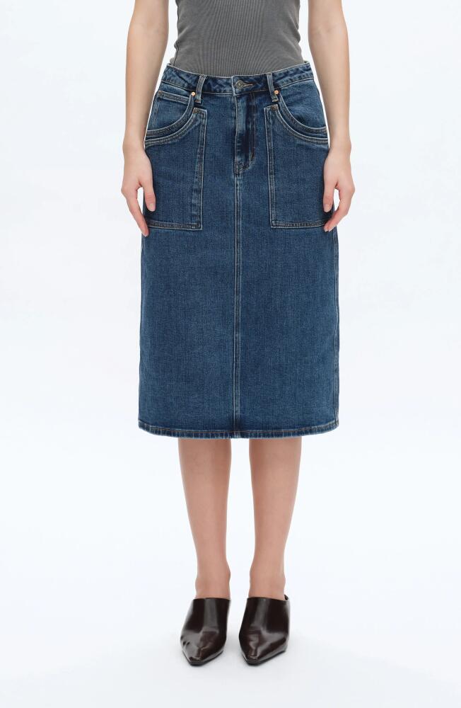 Bayeas Beth Denim Midi Skirt in Freefall Cover