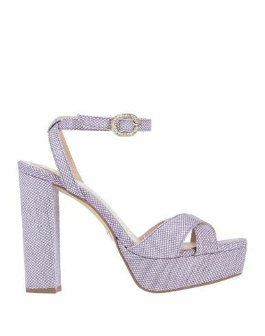 Pedro Miralles Woman Sandals Light purple Textile fibers, Natural raffia Cover