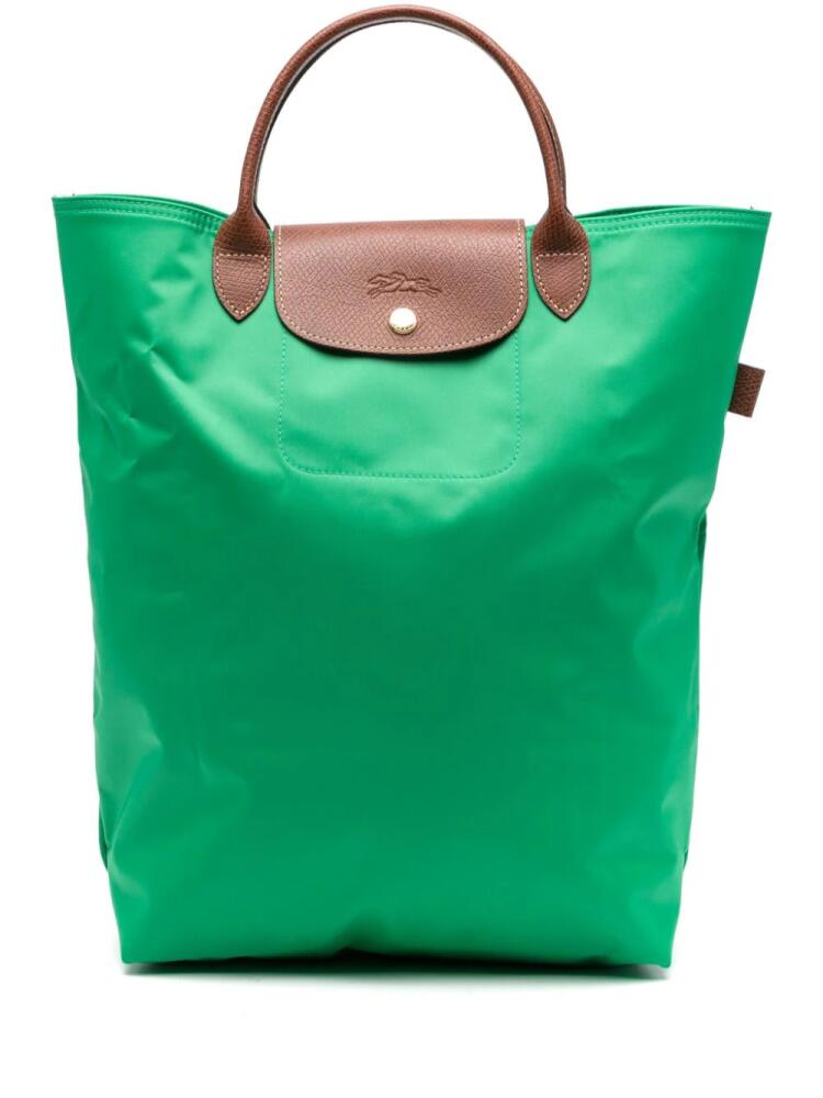 Longchamp medium Le Pliage tote bag - Green Cover