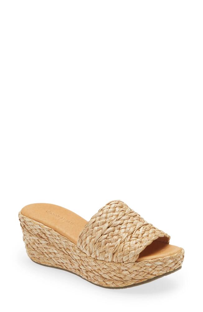 Chocolat Blu Yunis Sandal in Natural Raffia Cover