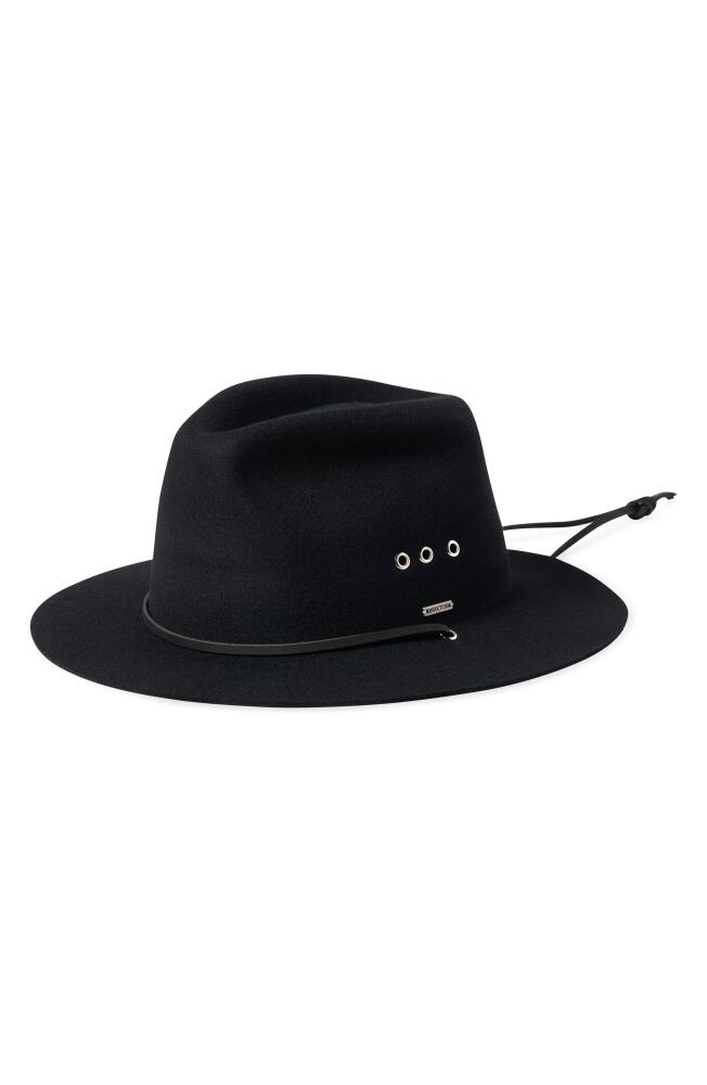 Brixton Wesley Wool Felt Fedora in Black Cover