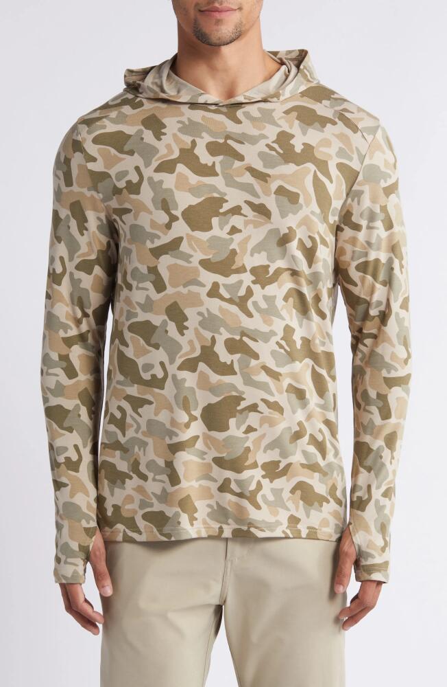 Free Fly Shade UPF 50+ Hoodie in Barrier Island Camo Cover