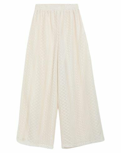 Haveone Woman Pants Ivory Polyester Cover