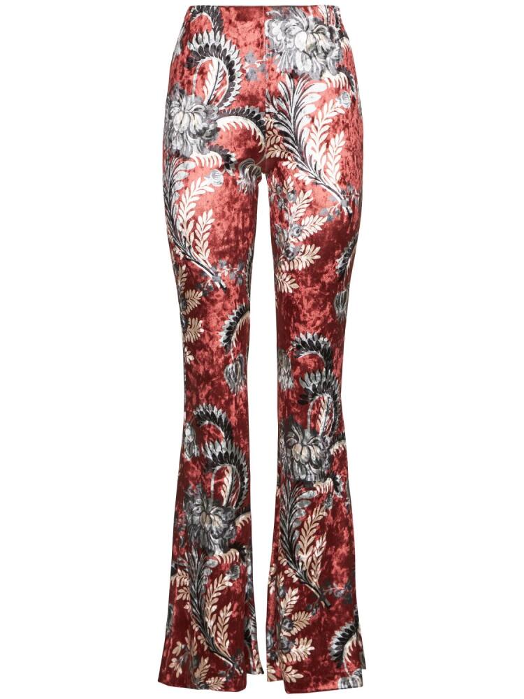 ETRO Printed Jersey Flared Pants Cover