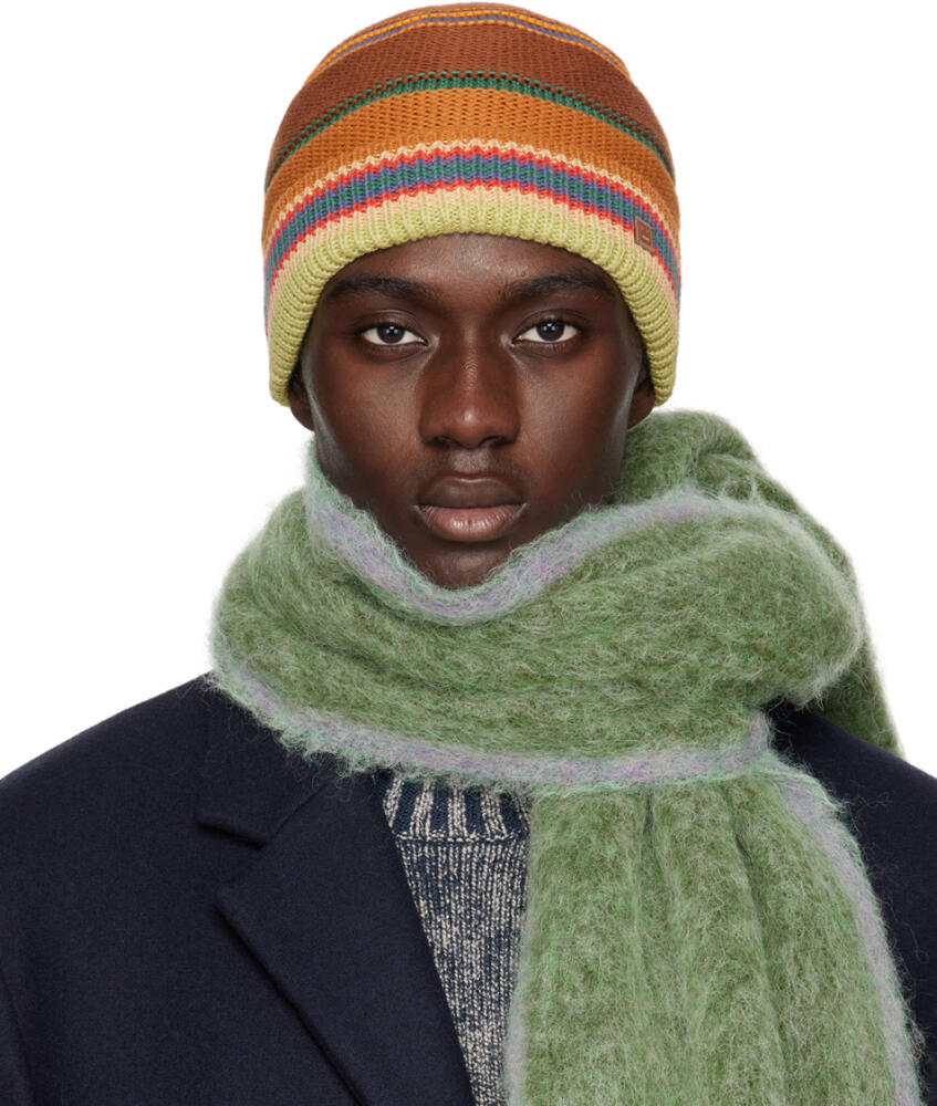 Acne Studios Multicolor Stripe Knit Beanie Cover