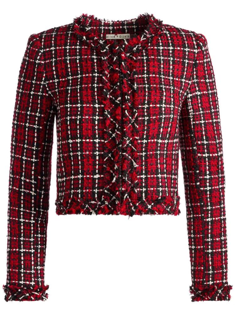 alice + olivia Kidman cropped jacket - Red Cover