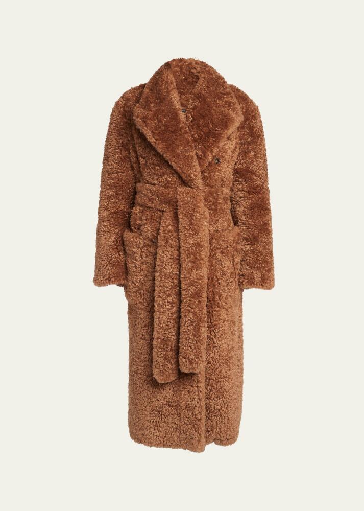 Stella McCartney Fluffy Self-Tie Coat Cover