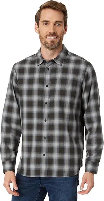 Prana Los Feliz Flannel Shirt Standard Fit (Weathered Blue) Men's Clothing Cover