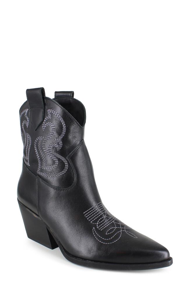 ZIGI Paula Bootie in Black Leather Cover