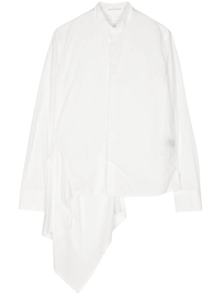 Yohji Yamamoto asymmetric cotton shirt - White Cover