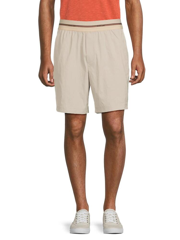 Helmut Lang Men's Logo Waistband Shorts - Stone Cover