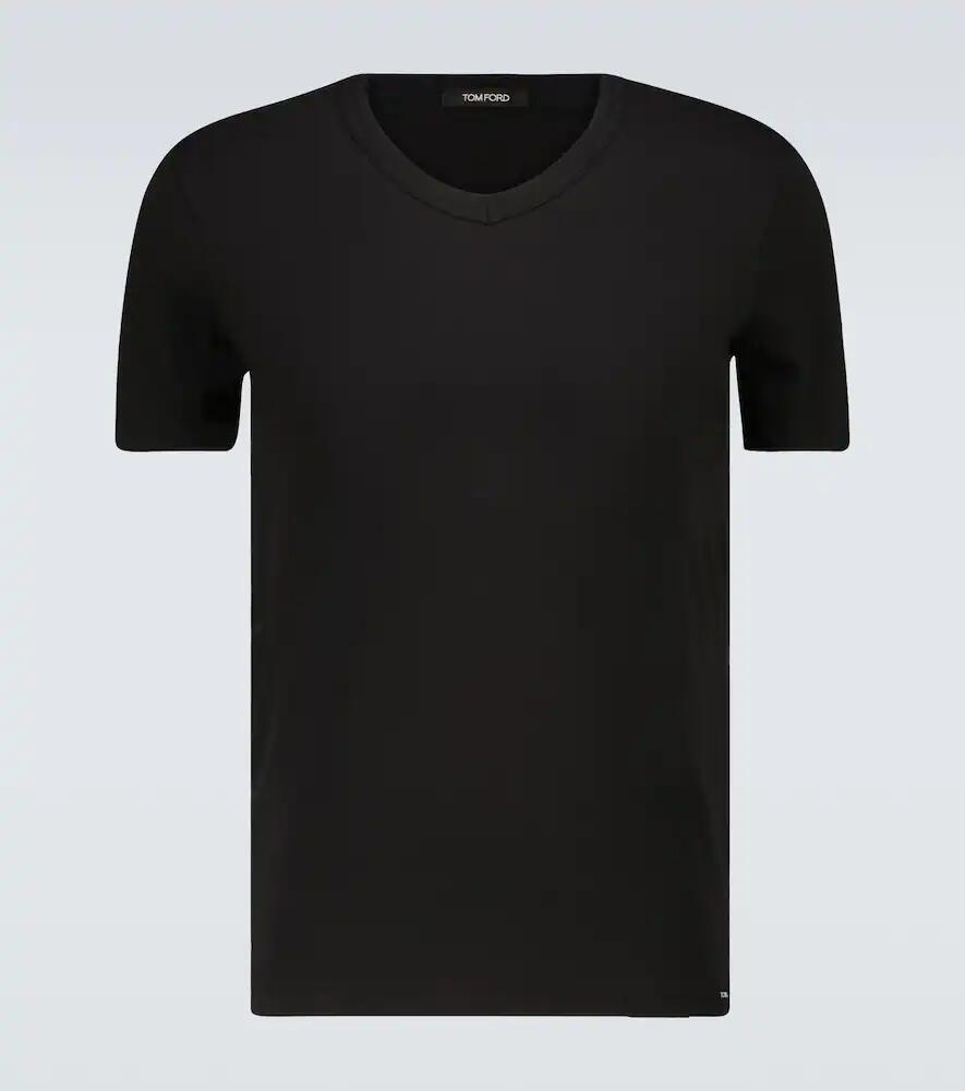 Tom Ford Stretch-cotton V-neck T-shirt Cover