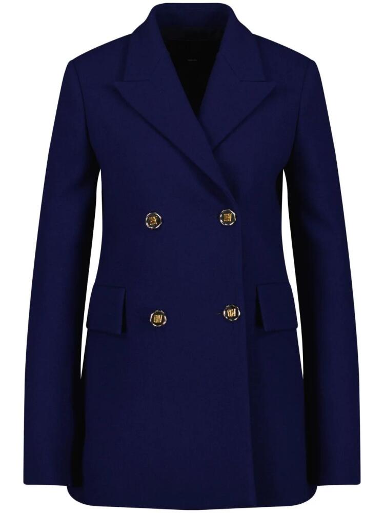 Giambattista Valli peak-lapels double-breasted blazer - Blue Cover