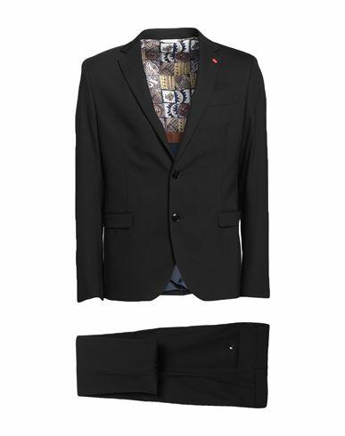 Manuel Ritz Man Suit Black Polyester, Viscose, Elastane Cover