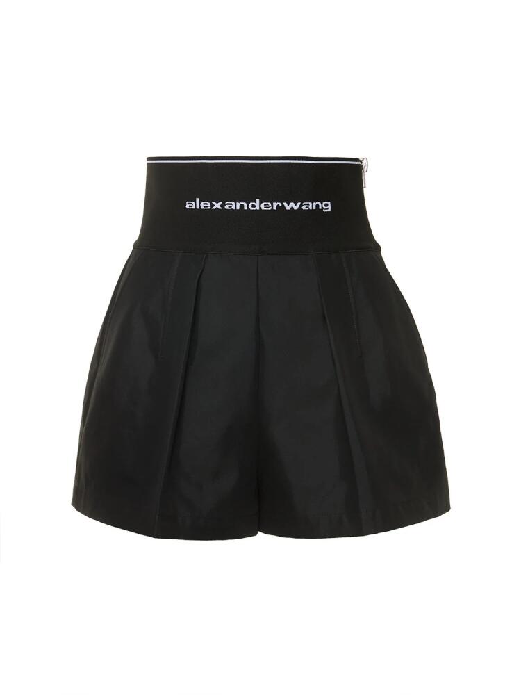 ALEXANDER WANG Tailored Cotton & Nylon Shorts Cover