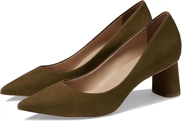 Massimo Matteo Daisy Nubuck Block Heel (Olive) Women's Shoes Cover