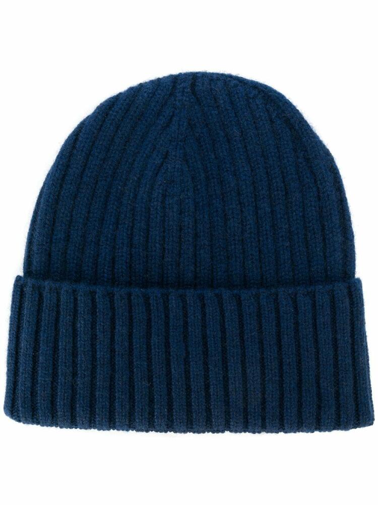 Dell'oglio ribbed knit cashmere hat - Blue Cover