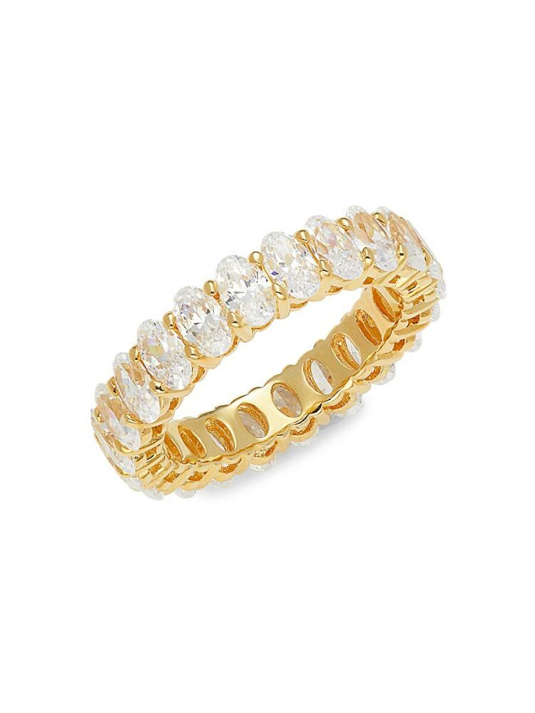 Lafonn Women's Goldplated Sterling Silver & Simulated Diamond Eternity Ring Cover