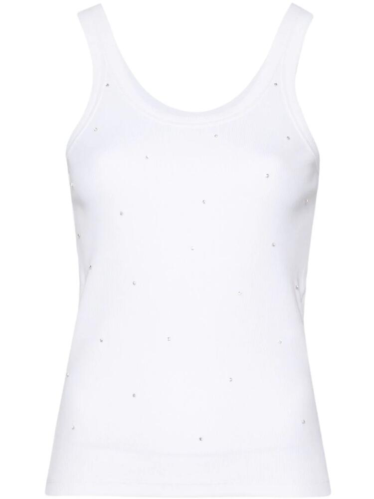 SANDRO rhinestoned tank top - White Cover