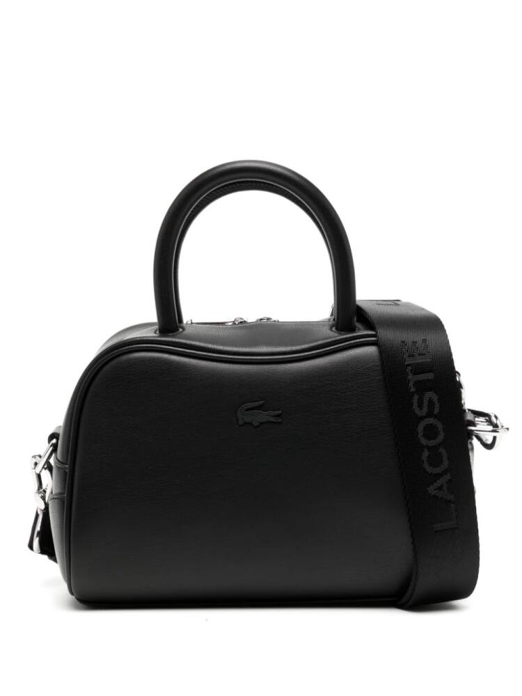 Lacoste small Lora leather tote bag - Black Cover