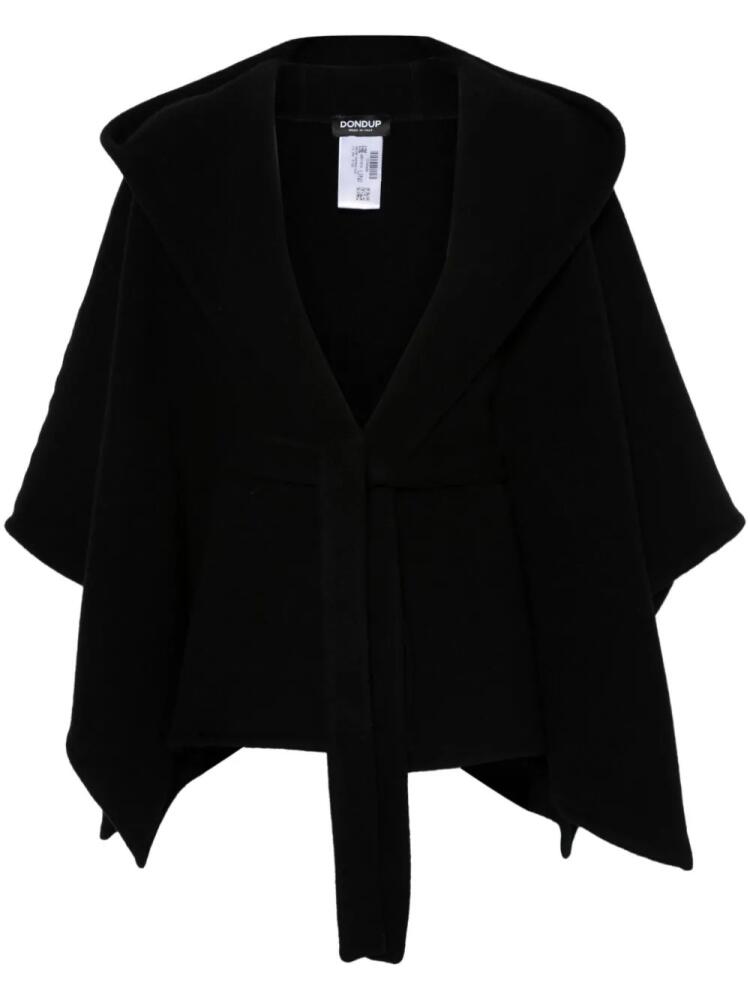 DONDUP wool cape - Black Cover