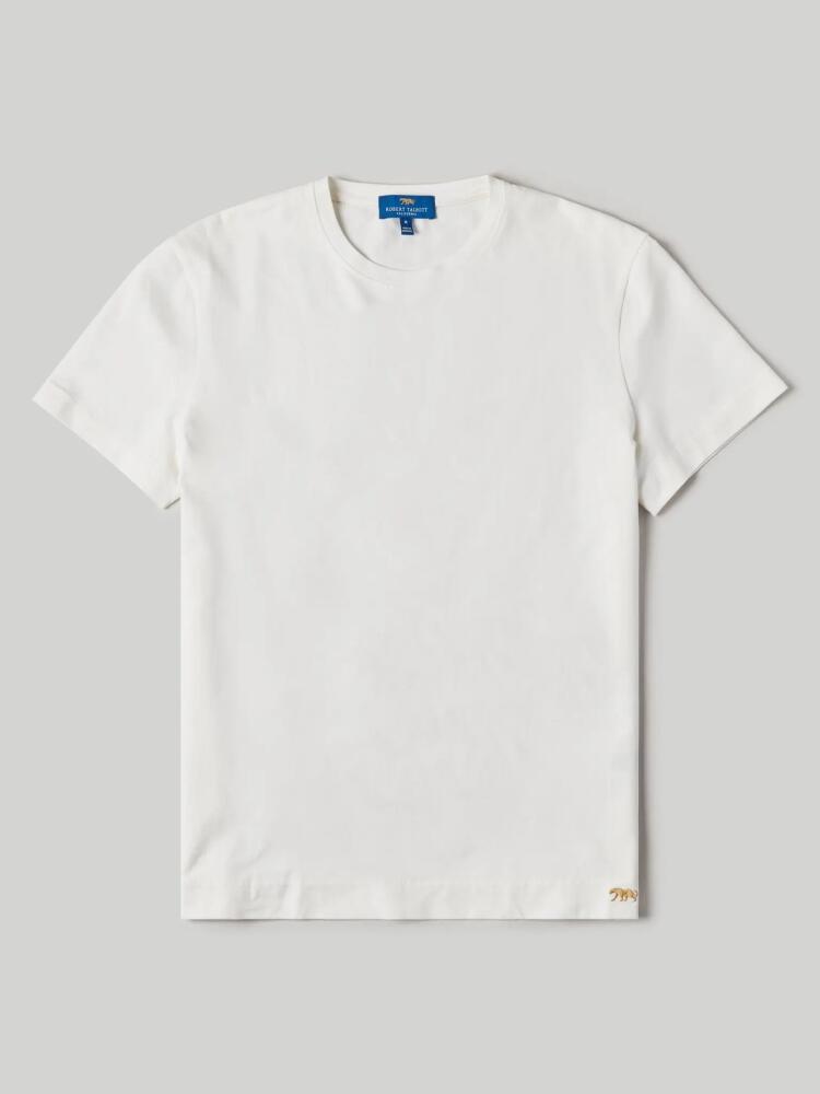 Robert Talbott Dean Stretch Jersey Tee in White Cover