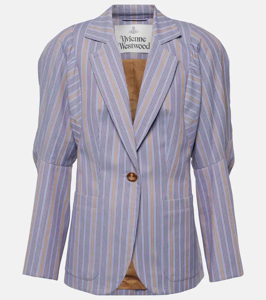 Vivienne Westwood Pourpoint striped cotton blazer Cover