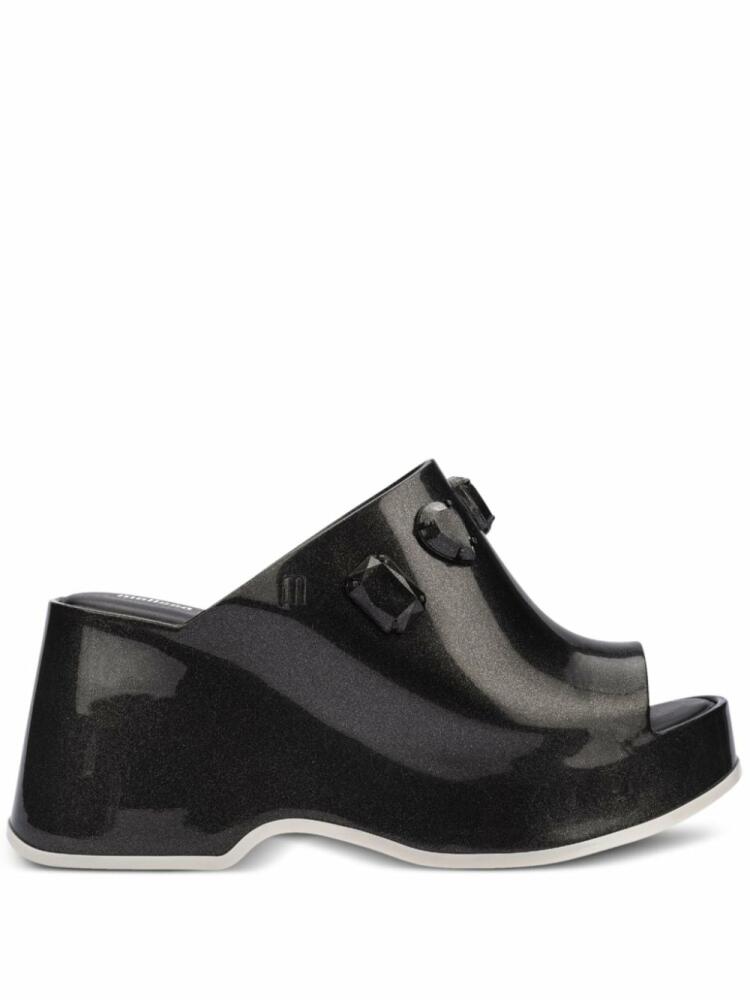 Melissa x Undercover Patty Stones mules - Black Cover