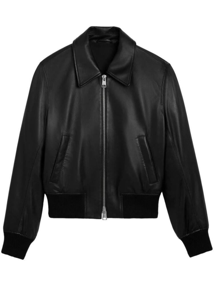 AMI Paris Ami de Coeur leather jacket - Black Cover