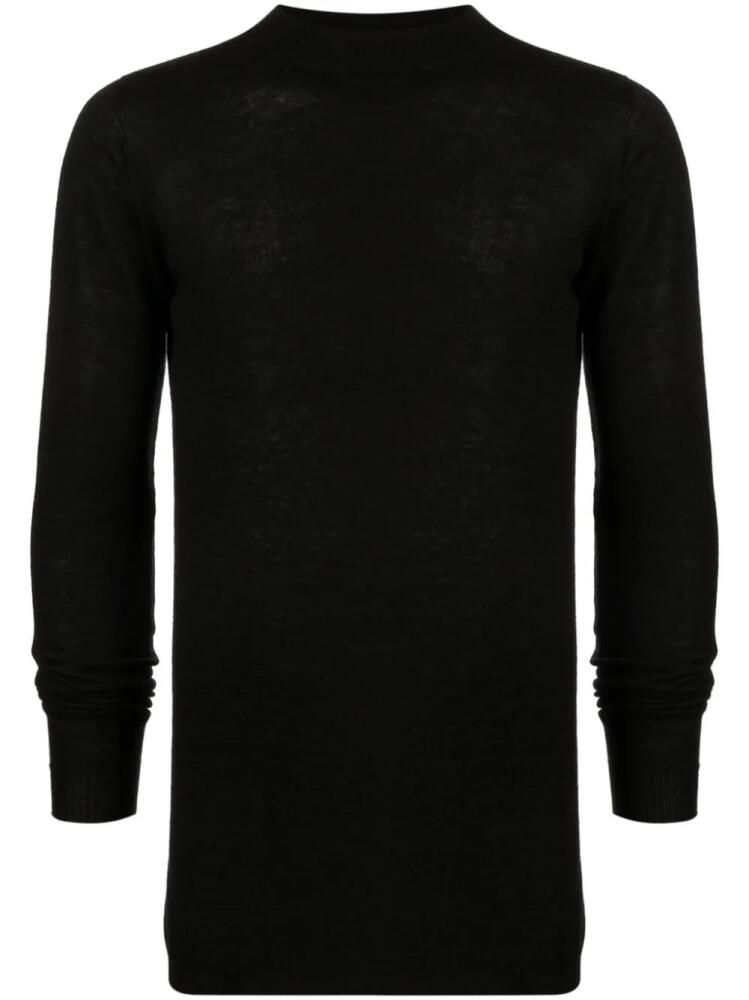 Rick Owens semi-sheer cashmere jumper - Black Cover