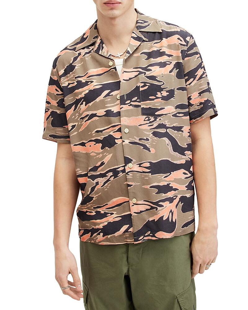 Allsaints Solar Camo Camp Shirt Cover