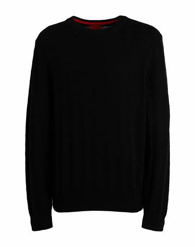 Hugo Man Sweater Black Cotton Cover