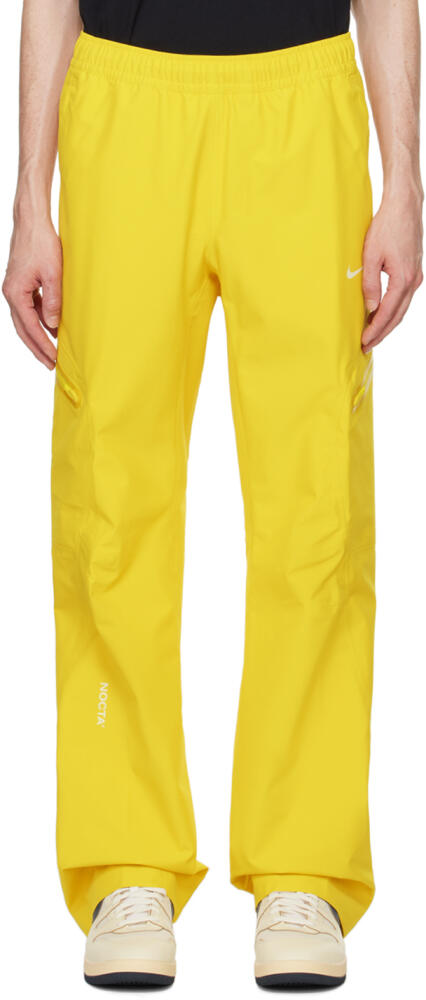 Nike Yellow NOCTA & L'ART Edition Apex Tech Sweatpants Cover