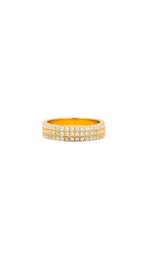 SHASHI SHASH Lara Ring in Metallic Gold Cover