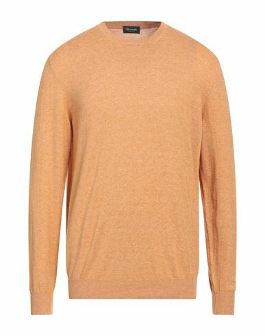 Drumohr Man Sweater Camel Cotton Cover