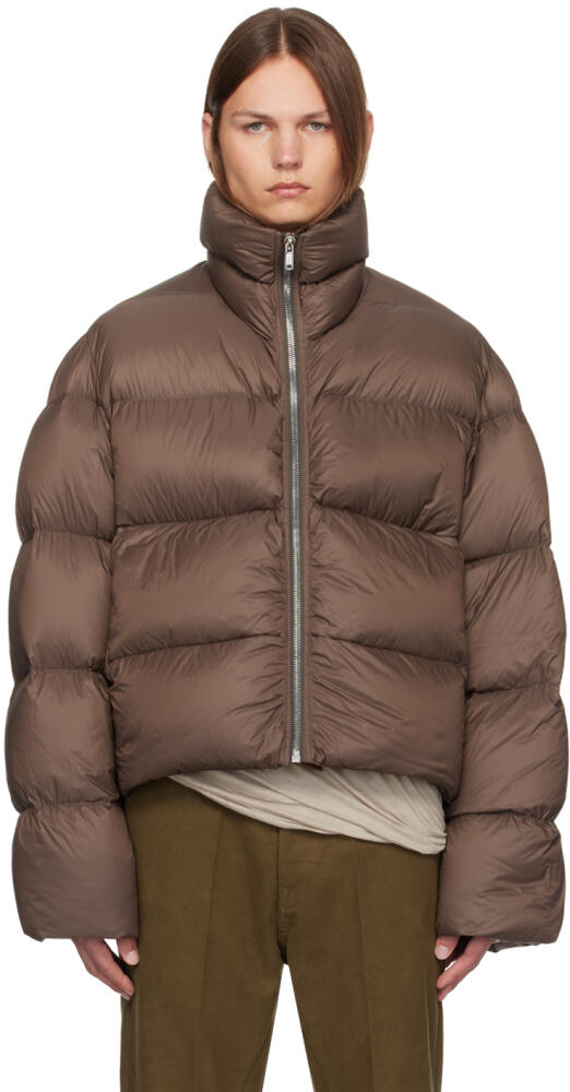 Rick Owens Brown Porterville Turtle Down Jacket Cover