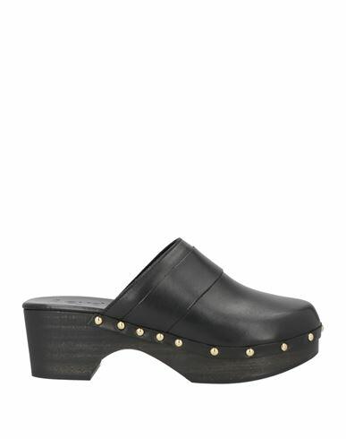 Aeydē Woman Mules & Clogs Black Leather Cover