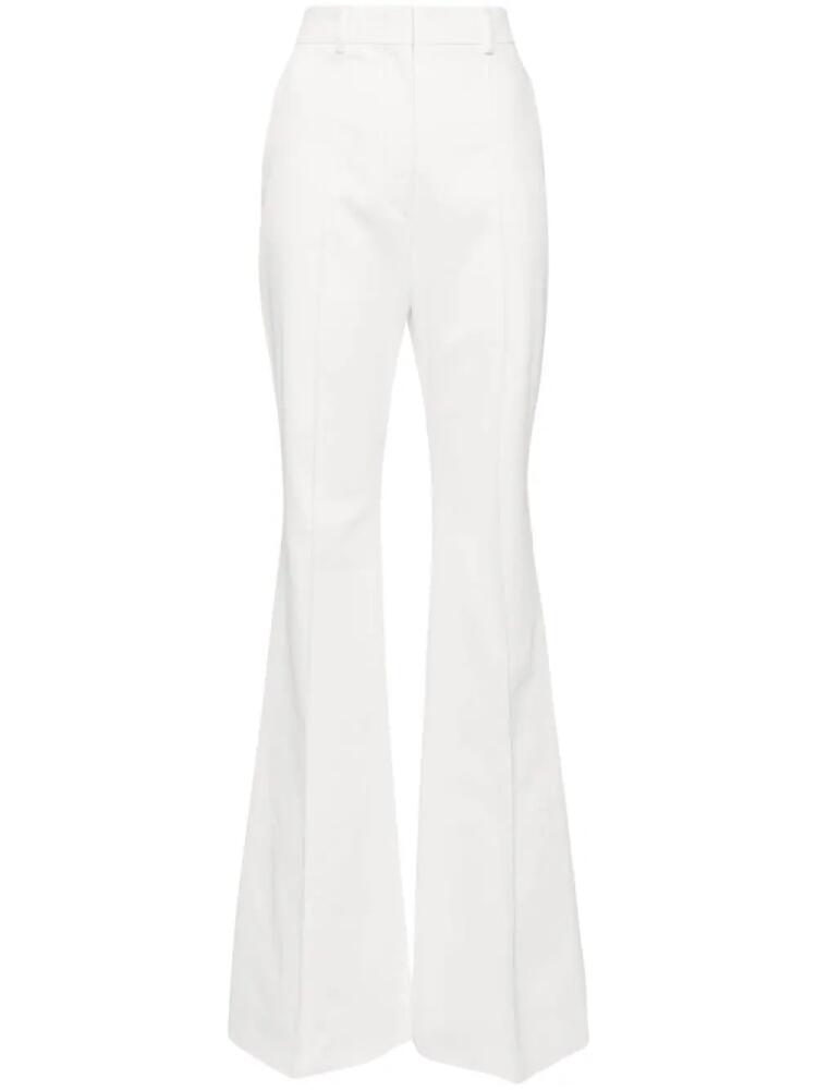 Sportmax twill wide-leg trousers - White Cover