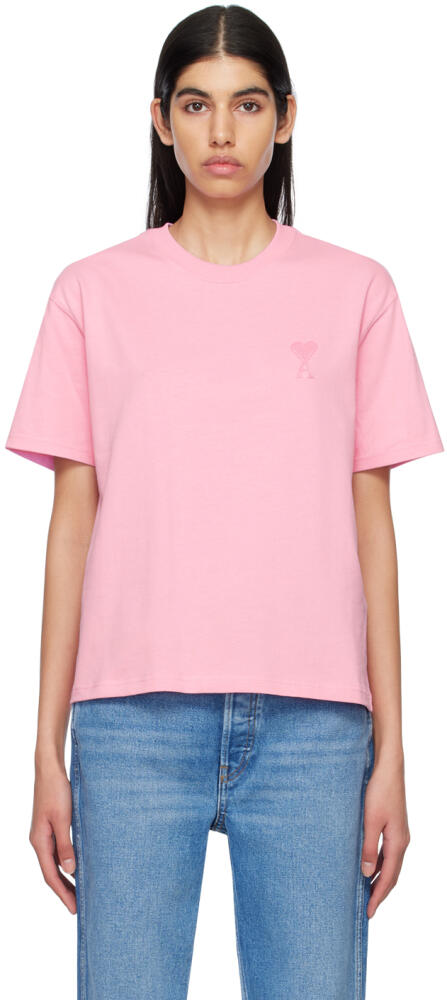 AMI Paris Pink Ami de Cœur T-Shirt Cover