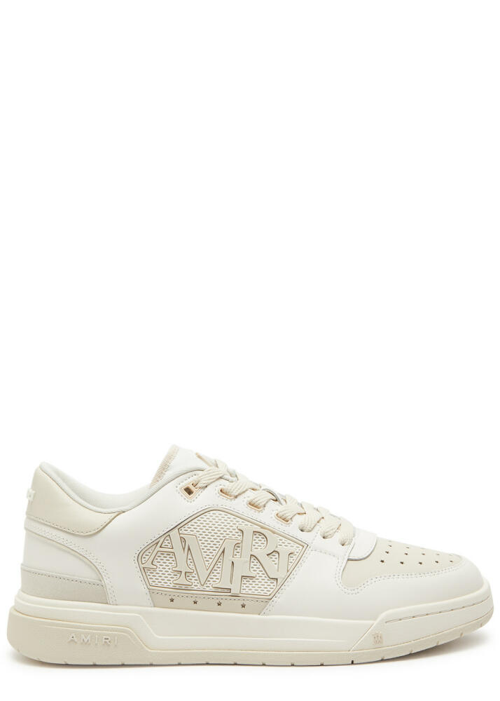 Amiri Classic Panelled Leather Sneakers - Beige Cover