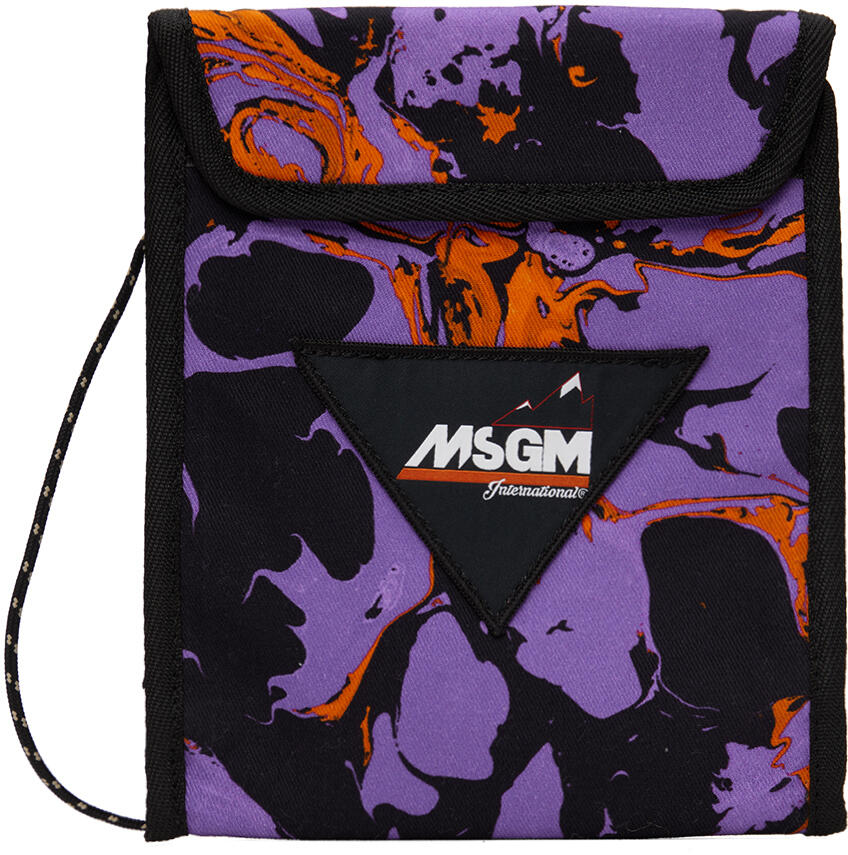 MSGM Purple Paint Bag Cover