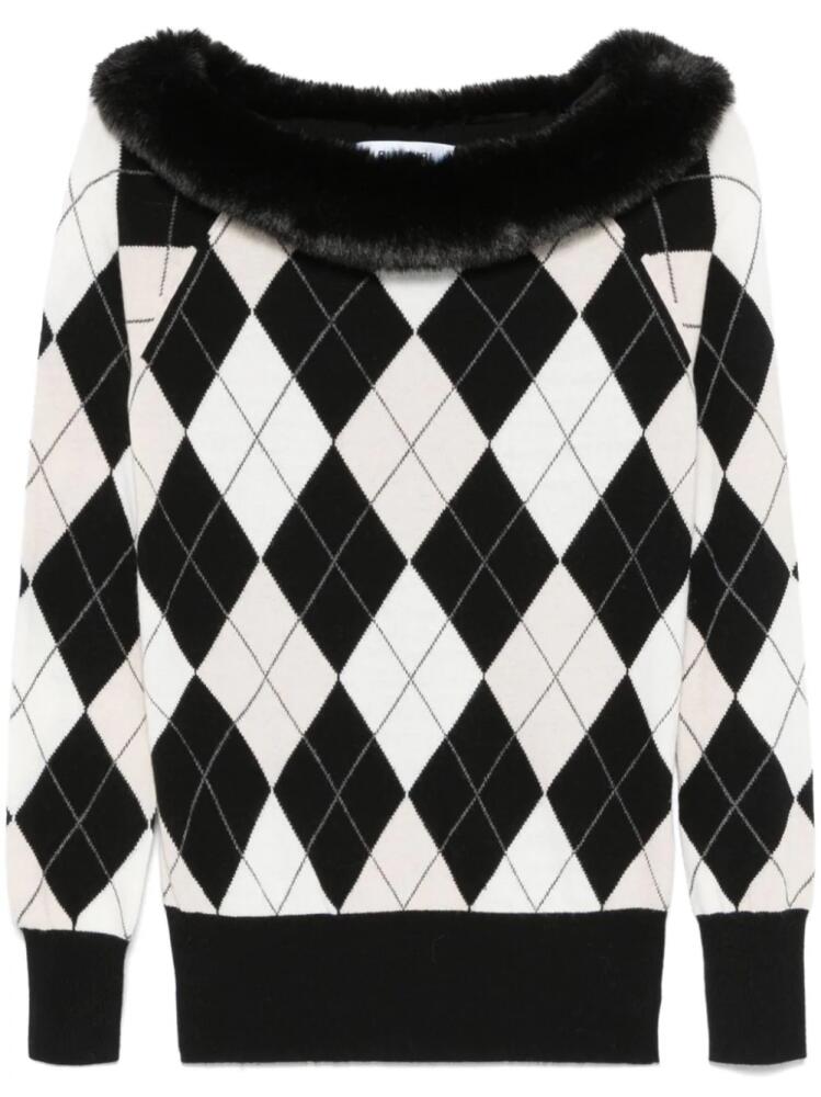 Blugirl argyle-patterned sweater - Black Cover