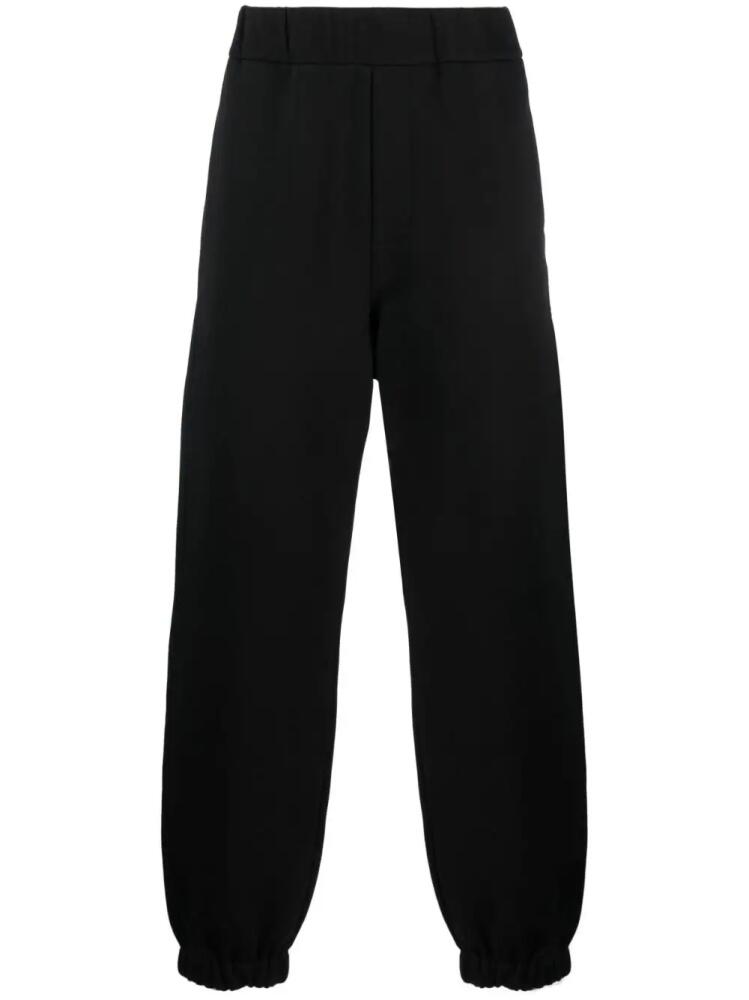 OAMC elasticated-waist cotton track pants - Black Cover